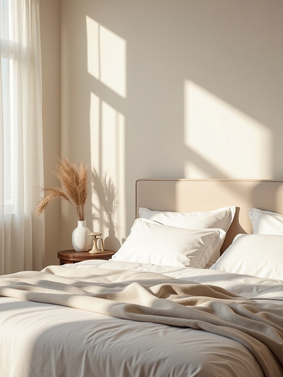 Chambre, ambiance cosy et apaisante